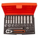 Bahco topnøglesæt 1/4 37 dele