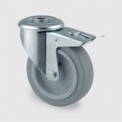 Tente 3477UFR125P30-13 Drejeligt transporthjul med bremse 125 mm