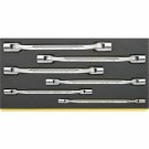 Stahlwille TCS 29/6; 8x9-18x19 mm Dobbelt lednøgle FLEXI, 6 dele i TCS indlæg