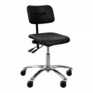 Diesella Dynamo arbejdsstol med sæde/ryg i pu-skum, hjul og indstilling af sæde- og ryg (600-860 mm)