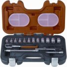 4-13 mm toppe, Bahco S160 Topnøglesæt 1/4, 16 dele